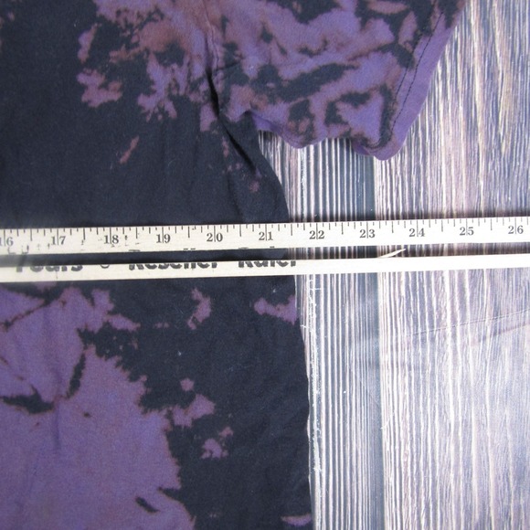 Chemistry Shirt Mens XL Black Purple Tie Dye Skeleton Butterfly Graphic Tee - Picture 4 of 5